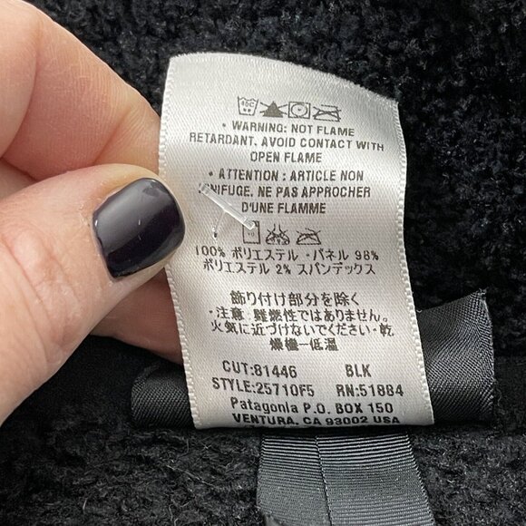Vintage Patagonia Black Mens Regulator R Polartec Fleece Jacket Mesh Hiking L - Picture 12 of 16